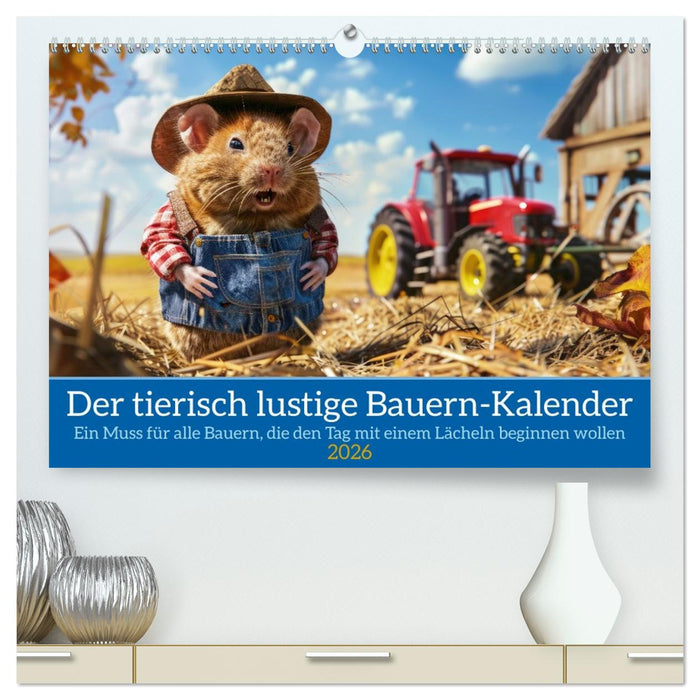 Der tierisch lustige Bauern-Kalender (CALVENDO Premium Wandkalender 2026)