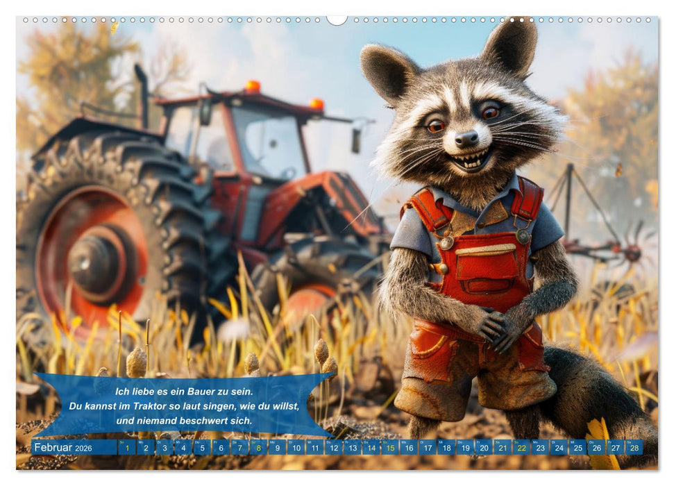 Der tierisch lustige Bauern-Kalender (CALVENDO Premium Wandkalender 2026)