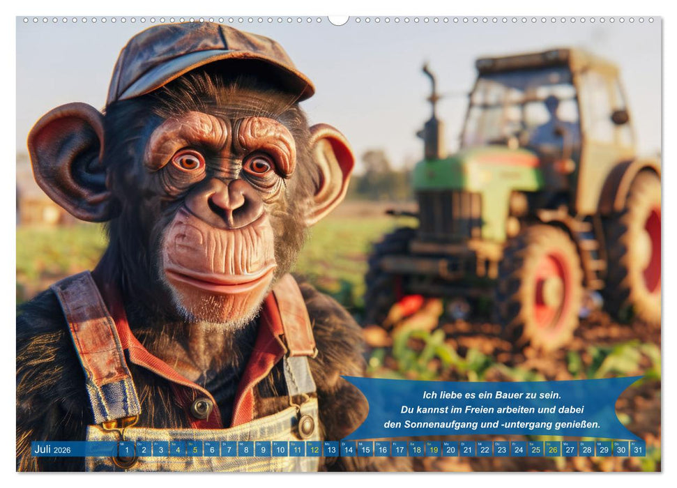 Der tierisch lustige Bauern-Kalender (CALVENDO Premium Wandkalender 2026)
