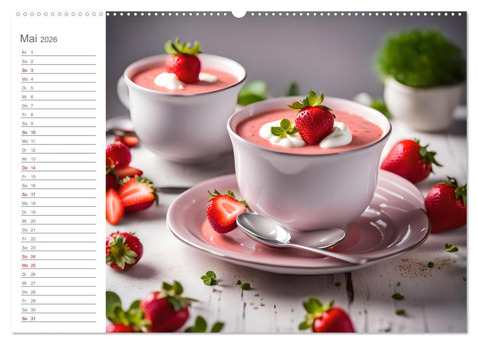 Dein Suppenjahr - Kulinarischer Suppengenuss der Saison (CALVENDO Wandkalender 2026)