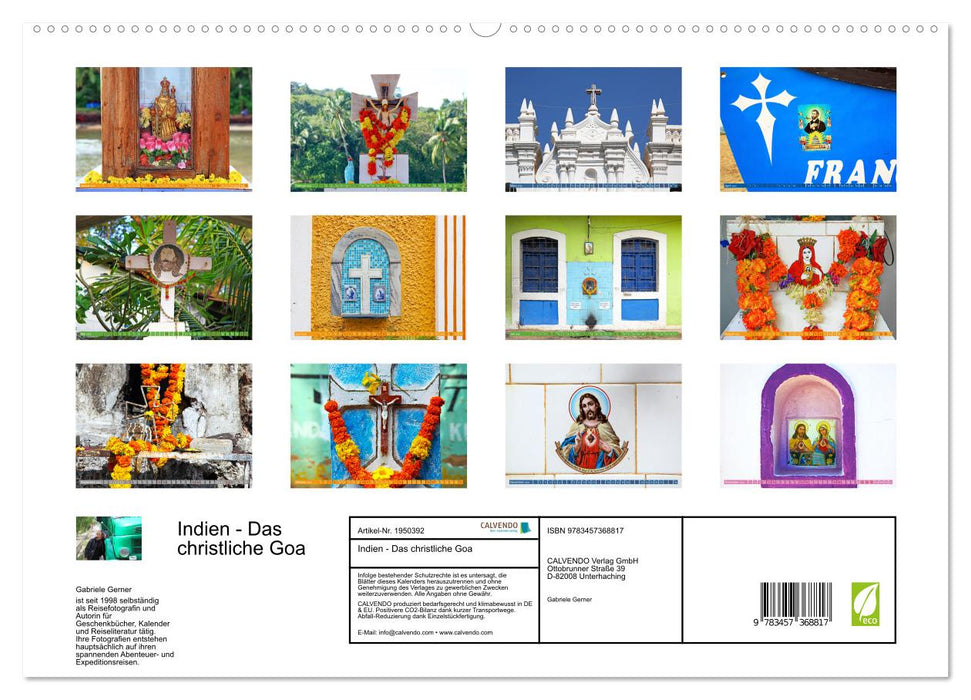 Indien - Das christliche Goa (CALVENDO Premium Wandkalender 2026)