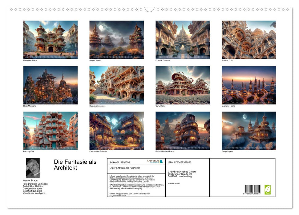 Die Fantasie als Architekt (CALVENDO Wandkalender 2026)