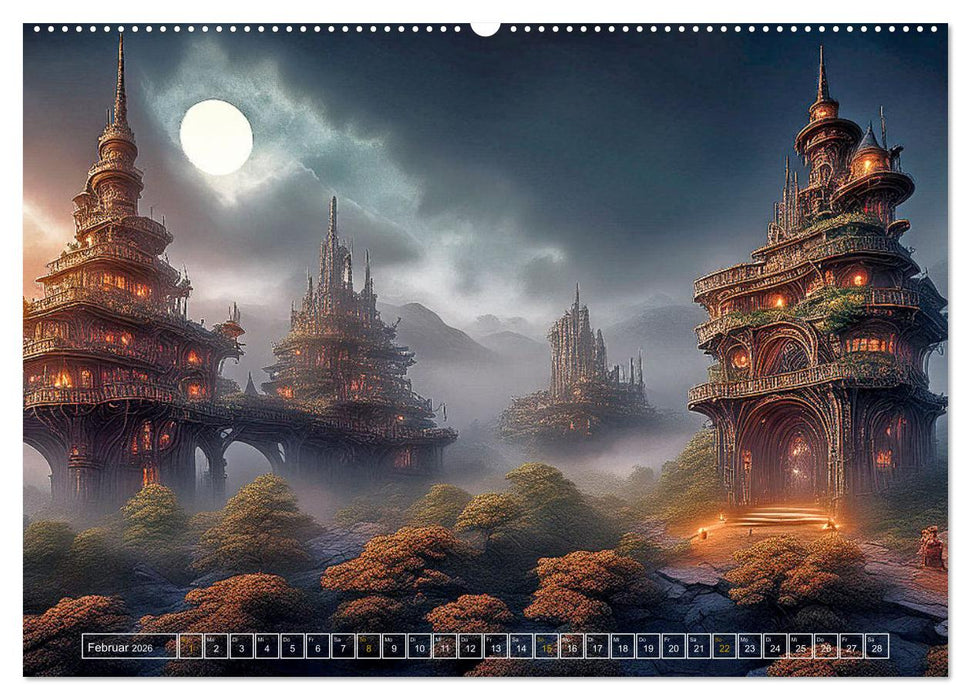 Die Fantasie als Architekt (CALVENDO Wandkalender 2026)