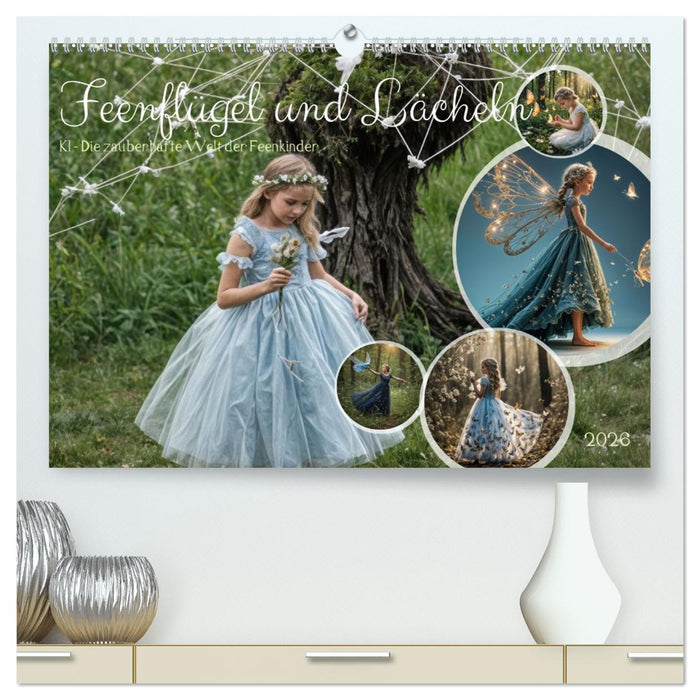 Feenflügel und Lächeln KI - Die zauberhafte Welt der Feenkinder (CALVENDO Premium Wandkalender 2026)