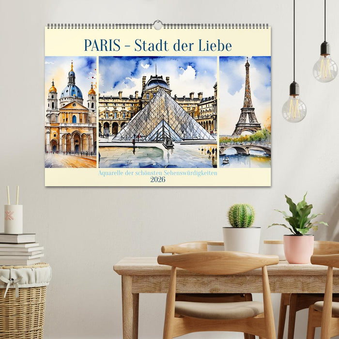 Paris - Stadt der Liebe (CALVENDO Wandkalender 2026)