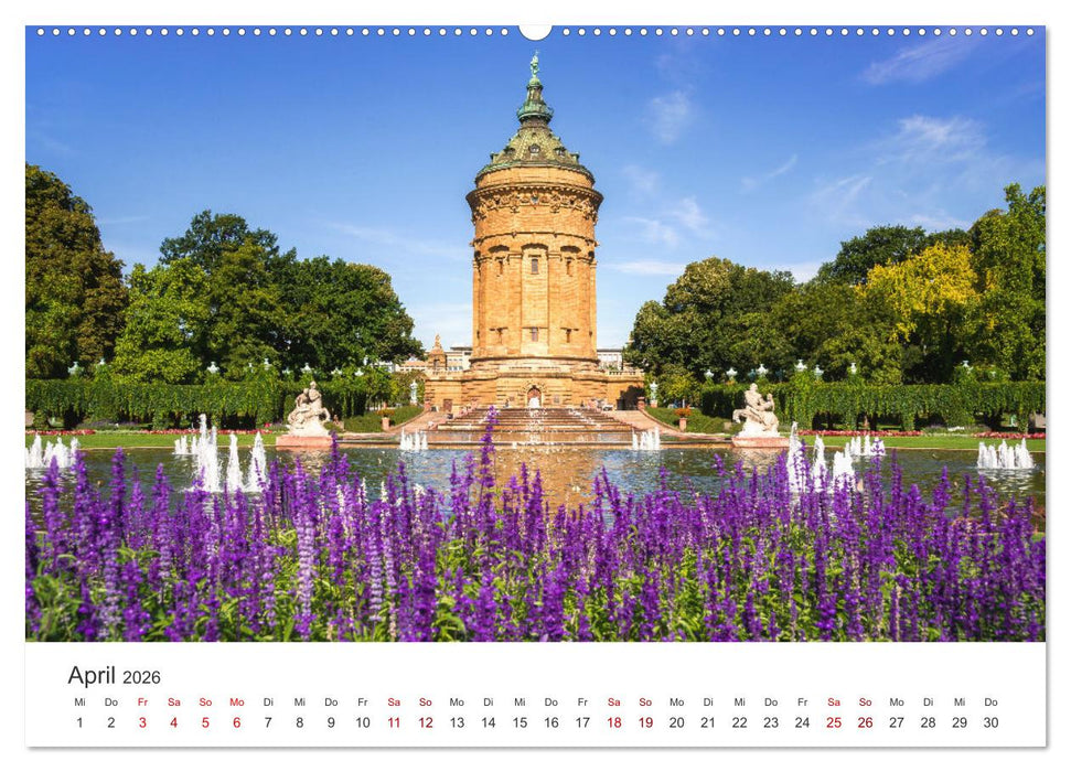 Der Mannheimer Wasserturm (CALVENDO Wandkalender 2026)