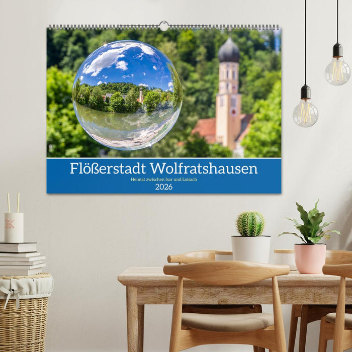Flößerstadt Wolfratshausen (CALVENDO Wandkalender 2026)