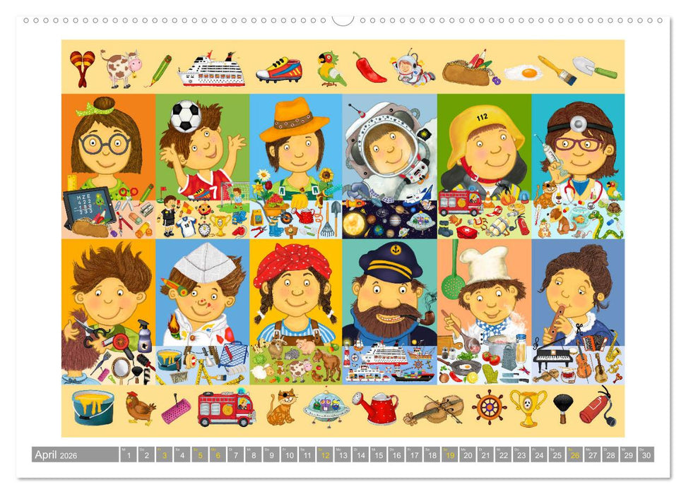 Wimmelig durch das Jahr (CALVENDO Premium Wandkalender 2026)