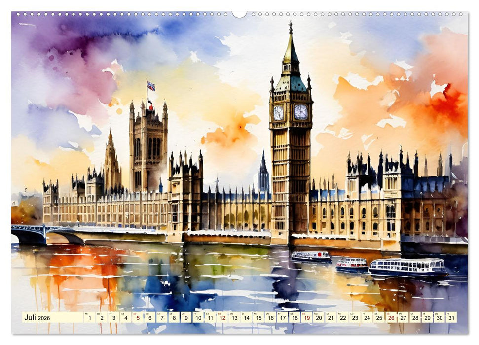 London - Metropole auf der Insel (CALVENDO Premium Wandkalender 2026)