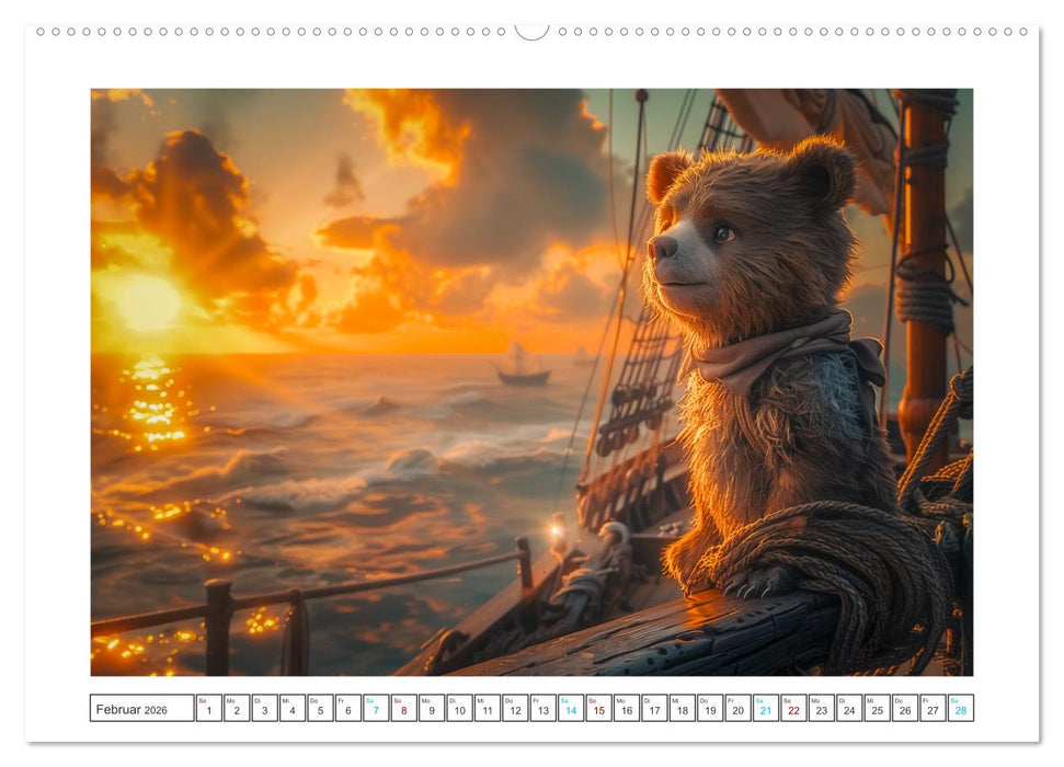 Abenteuer eines Taddybären (CALVENDO Wandkalender 2026)