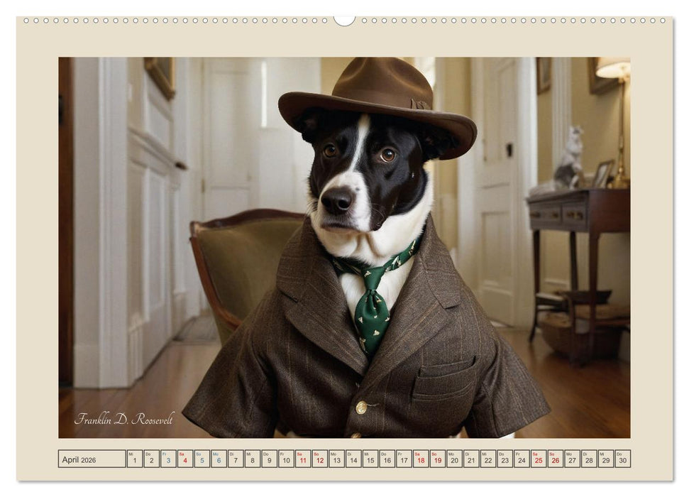 Historische Hundetage (CALVENDO Premium Wandkalender 2026)