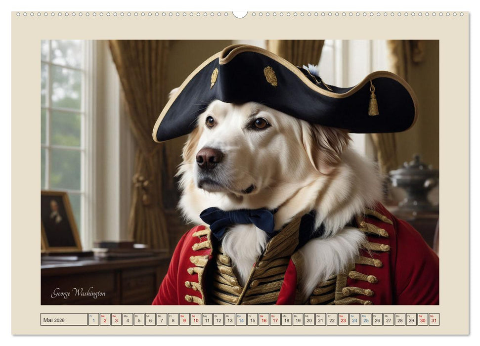 Historische Hundetage (CALVENDO Premium Wandkalender 2026)