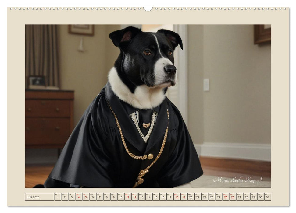 Historische Hundetage (CALVENDO Premium Wandkalender 2026)