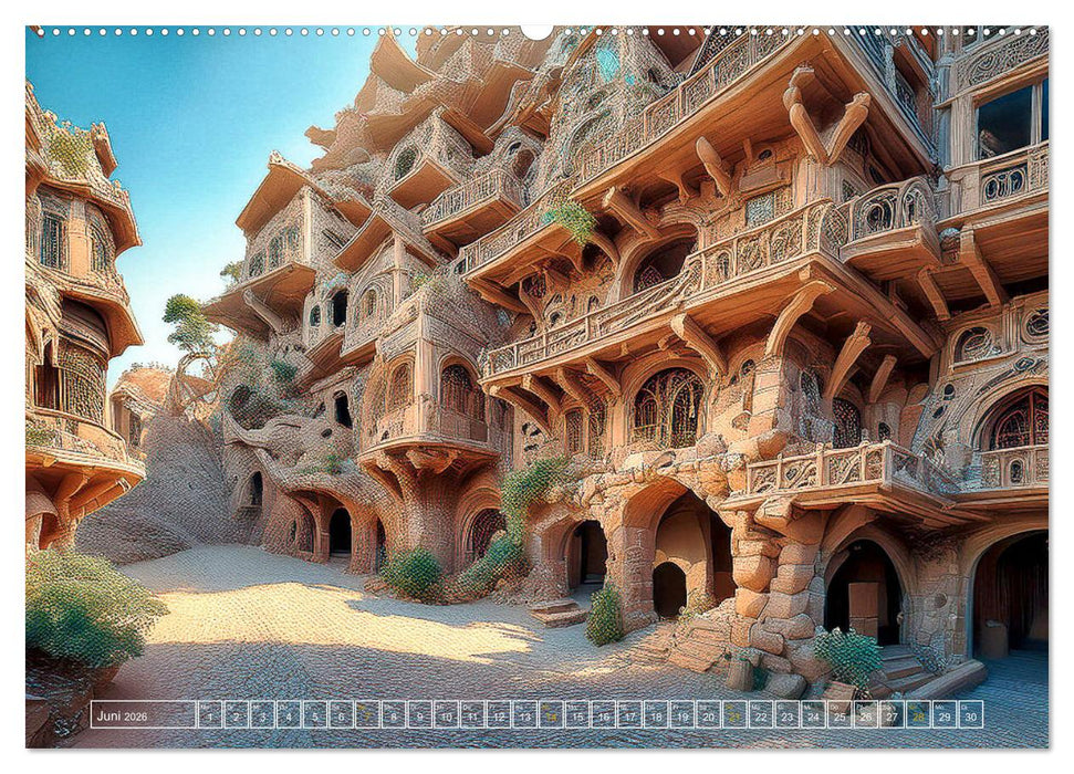 Die Fantasie als Architekt (CALVENDO Premium Wandkalender 2026)