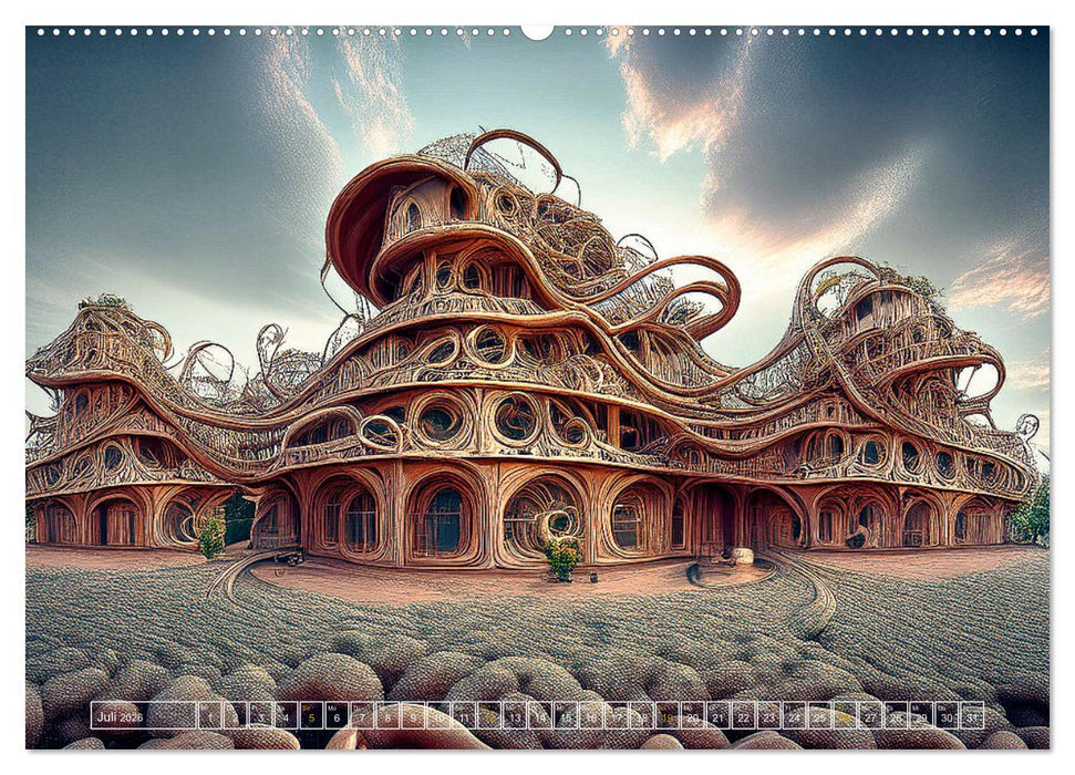 Die Fantasie als Architekt (CALVENDO Premium Wandkalender 2026)