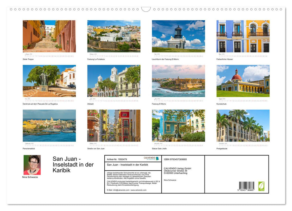 San Juan - Inselstadt in der Karibik (CALVENDO Wandkalender 2026)