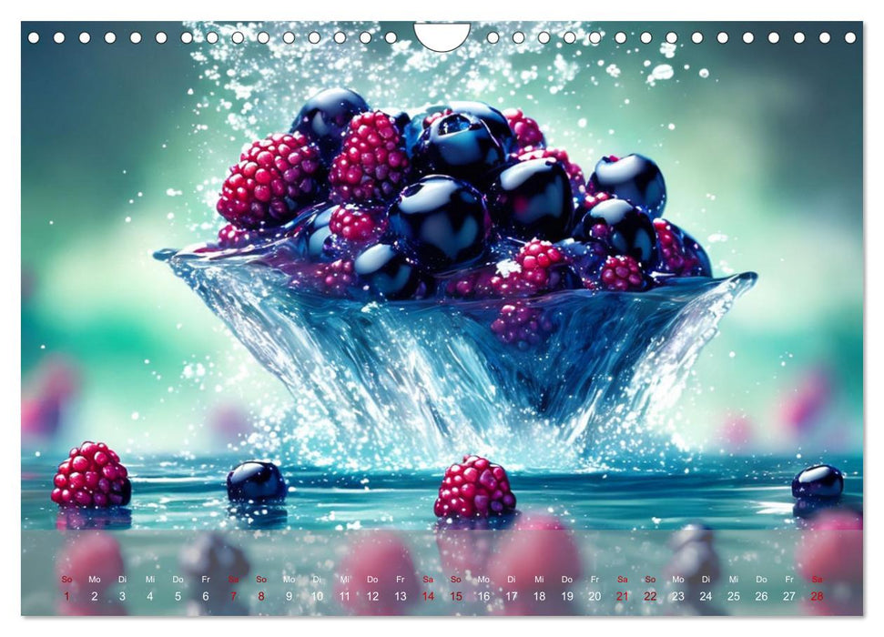 Der große Sprung - Obst und Gemüse tauchen (CALVENDO Wandkalender 2026)