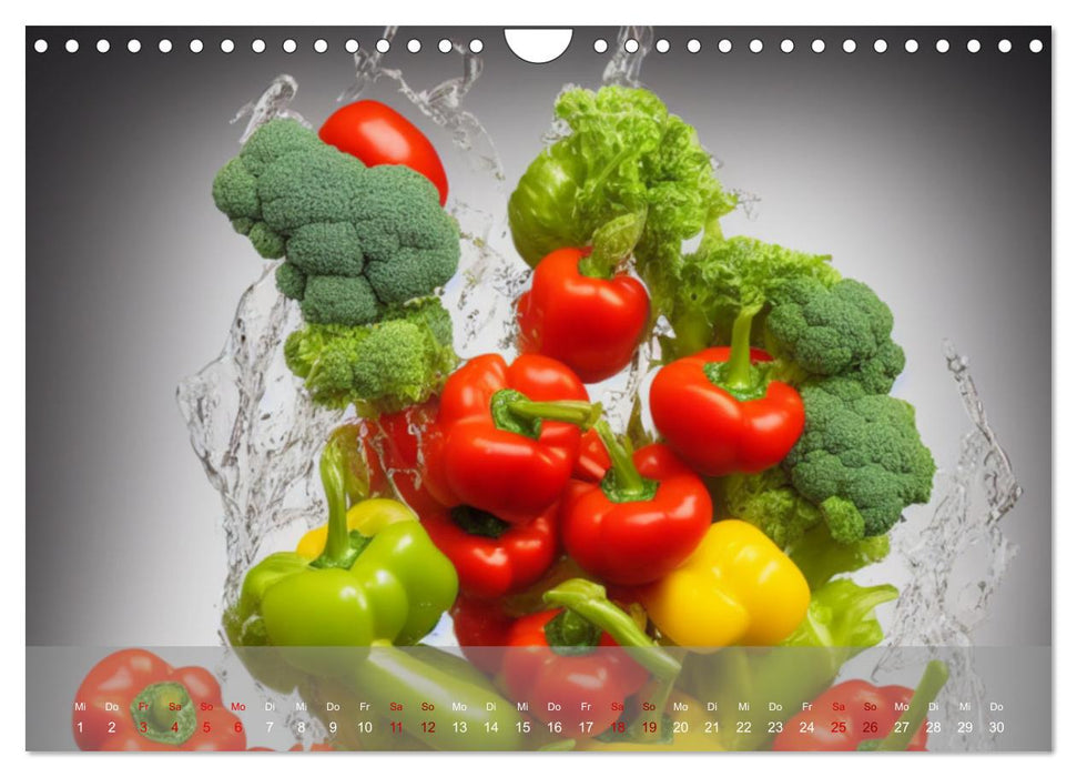 Der große Sprung - Obst und Gemüse tauchen (CALVENDO Wandkalender 2026)