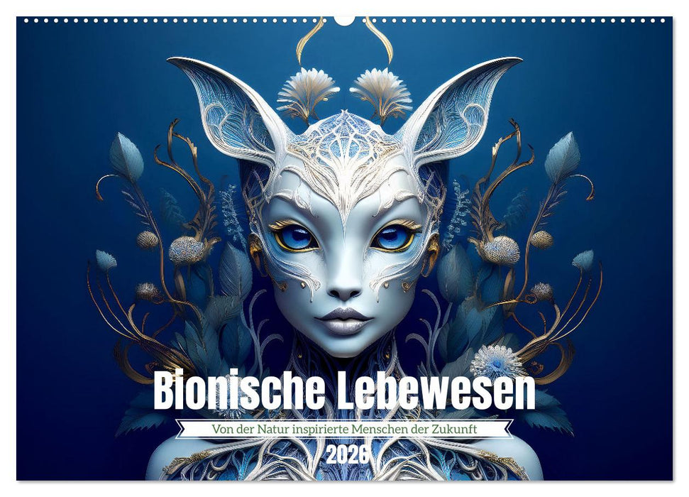 Bionische Lebewesen - Von der Natur inspirierte Menschen der Zukunft (CALVENDO Wandkalender 2026)