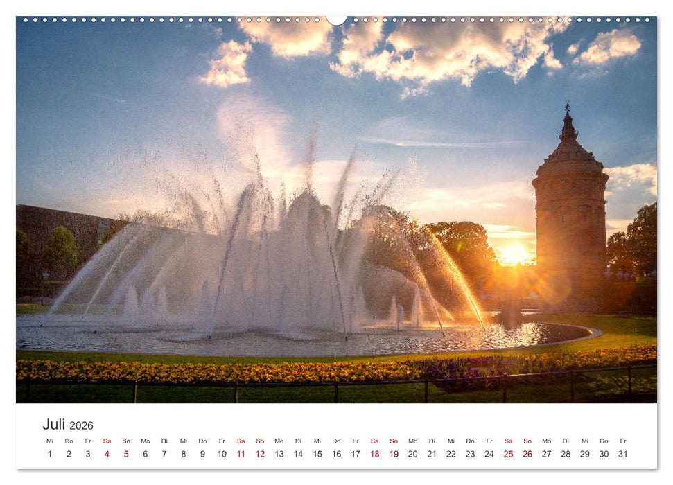 Der Mannheimer Wasserturm (CALVENDO Premium Wandkalender 2026)