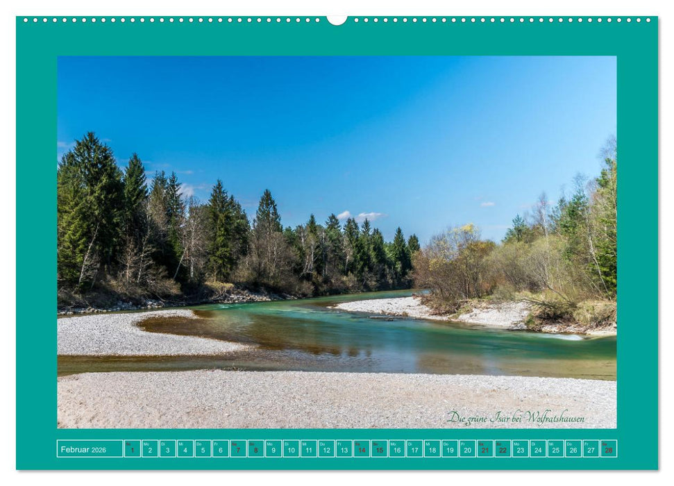 Flößerstadt Wolfratshausen (CALVENDO Premium Wandkalender 2026)