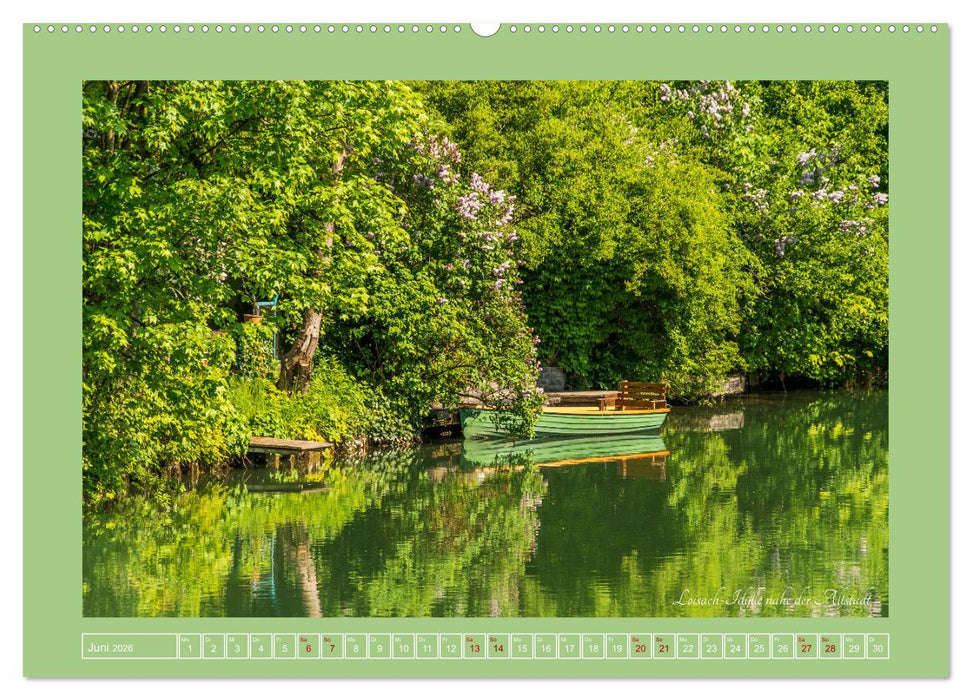 Flößerstadt Wolfratshausen (CALVENDO Premium Wandkalender 2026)