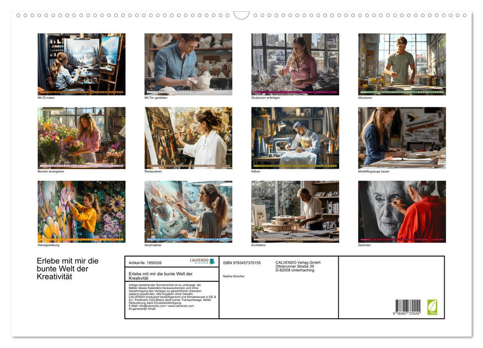 Erlebe mit mir die bunte Welt der Kreativität (CALVENDO Wandkalender 2026)