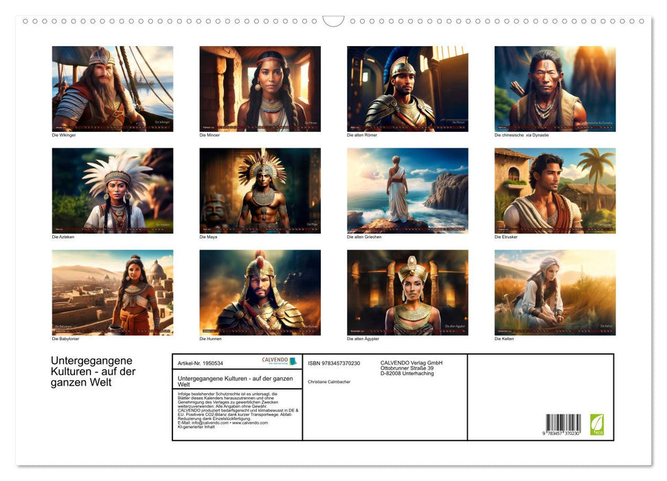 Untergegangene Kulturen - auf der ganzen Welt (CALVENDO Wandkalender 2026)