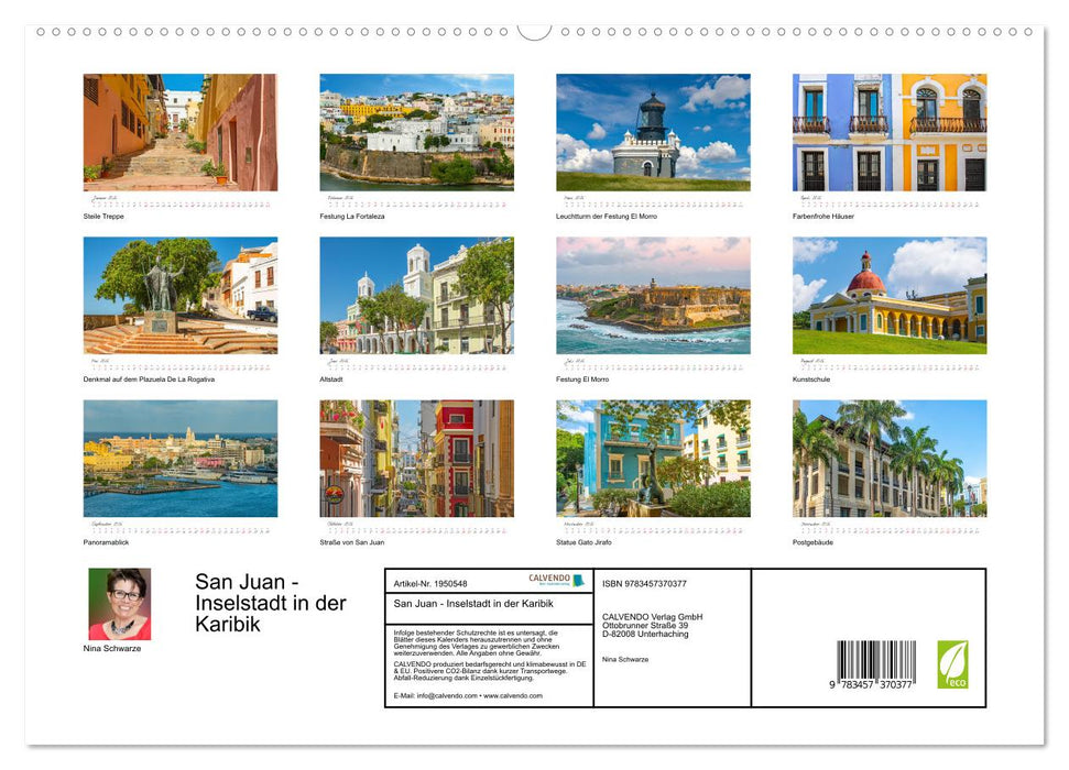 San Juan - Inselstadt in der Karibik (CALVENDO Premium Wandkalender 2026)