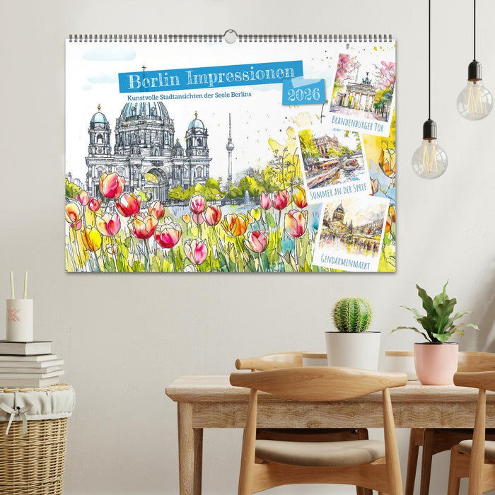 Berlin Impressionen - Kunstvolle Stadtansichten der Seele Berlins (CALVENDO Wandkalender 2026)