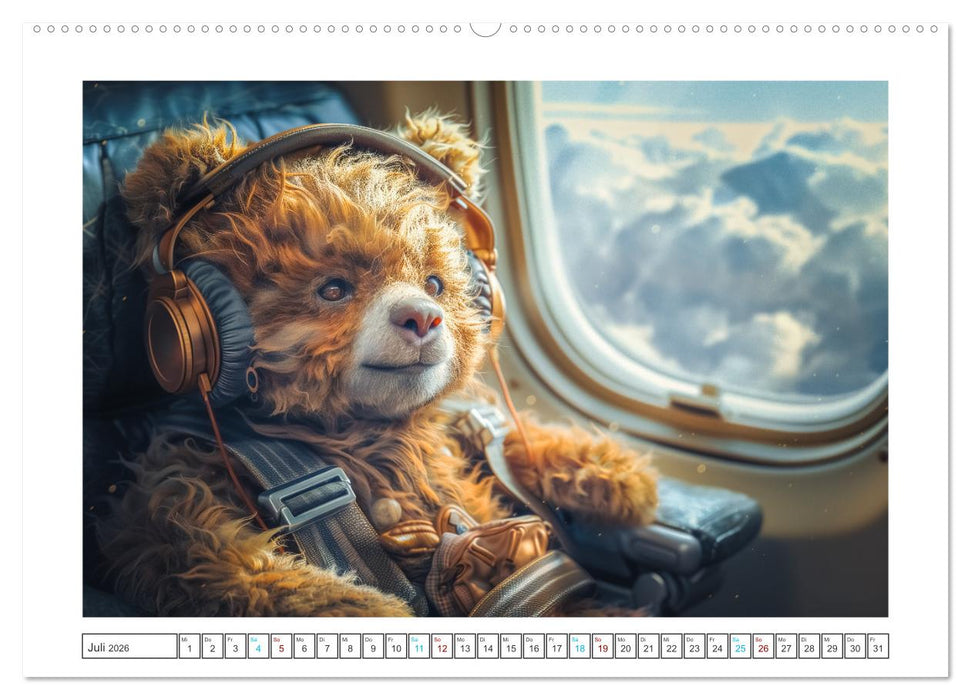 Abenteuer eines Taddybären (CALVENDO Premium Wandkalender 2026)