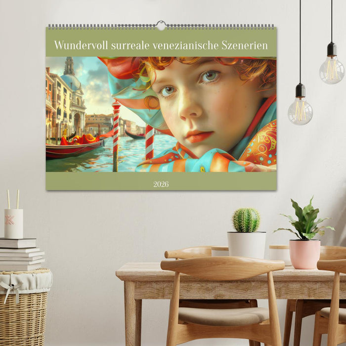 Wundervoll surreale venezianische Szenerien (CALVENDO Wandkalender 2026)