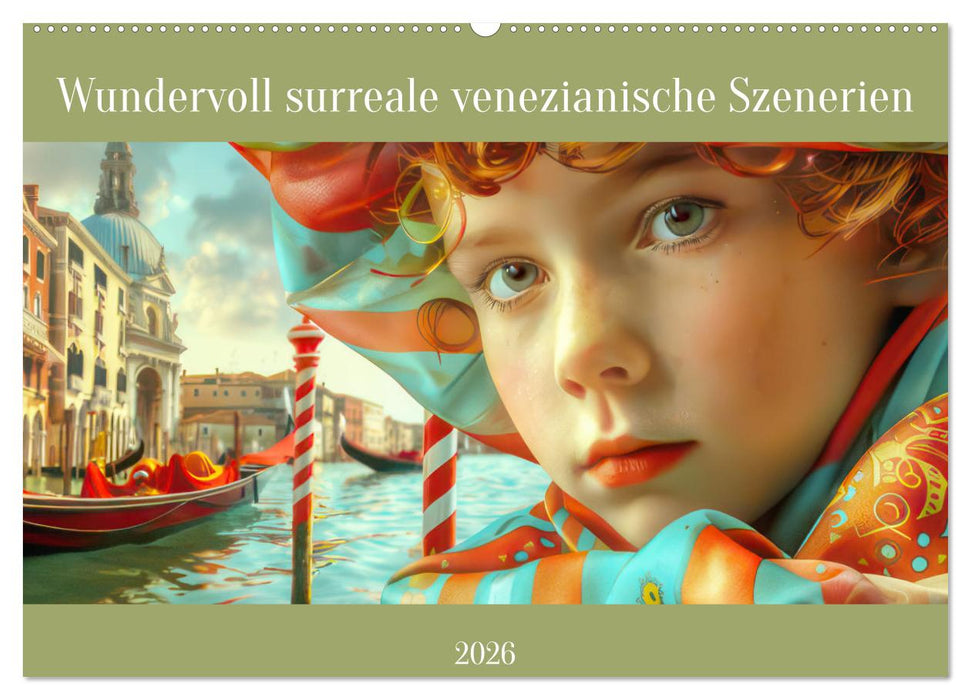 Wundervoll surreale venezianische Szenerien (CALVENDO Wandkalender 2026)