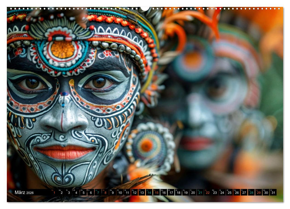 Faszination Bodypainting (CALVENDO Premium Wandkalender 2026)