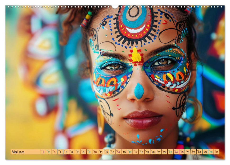 Faszination Bodypainting (CALVENDO Premium Wandkalender 2026)