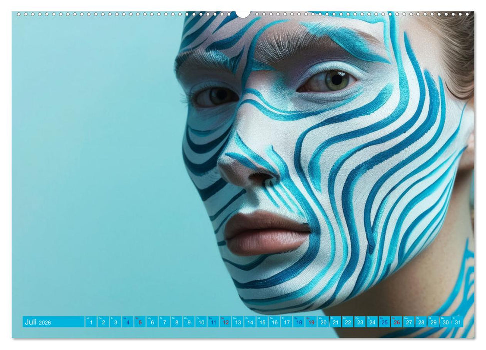 Faszination Bodypainting (CALVENDO Premium Wandkalender 2026)