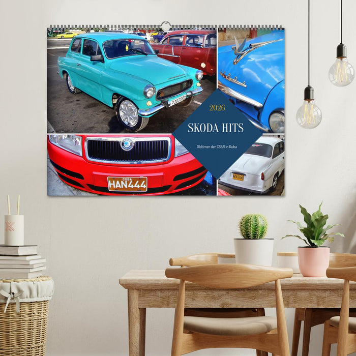 SKODA HITS - Oldtimer der CSSR in Kuba (CALVENDO Wandkalender 2026)