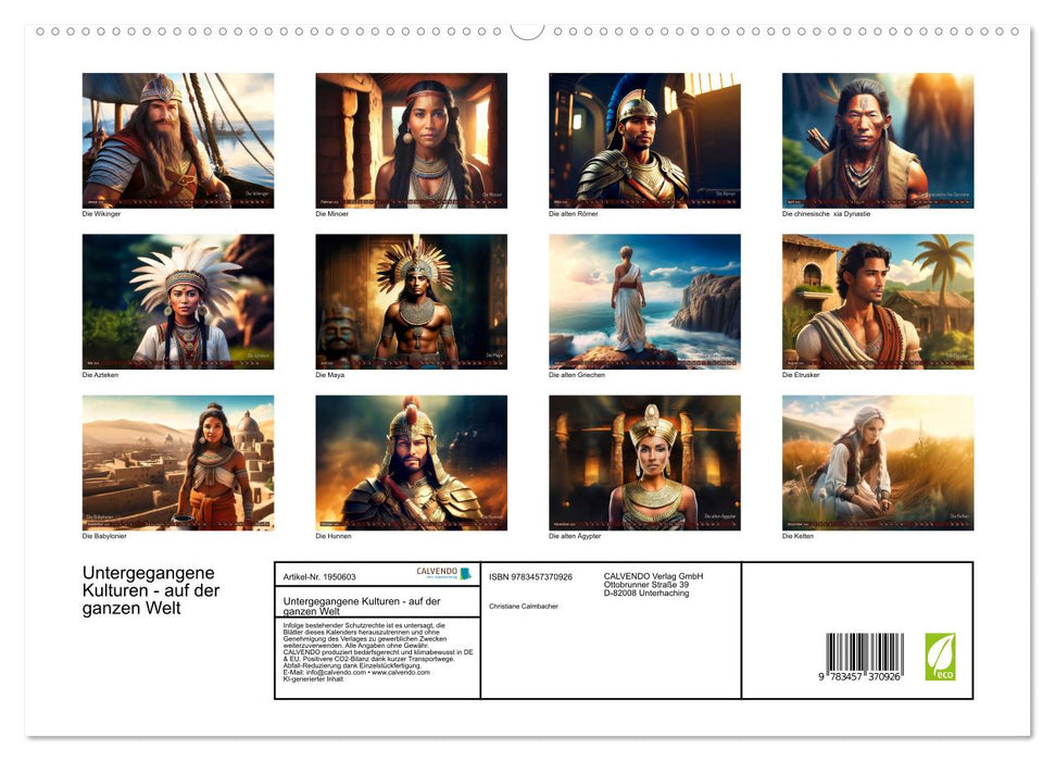 Untergegangene Kulturen - auf der ganzen Welt (CALVENDO Premium Wandkalender 2026)