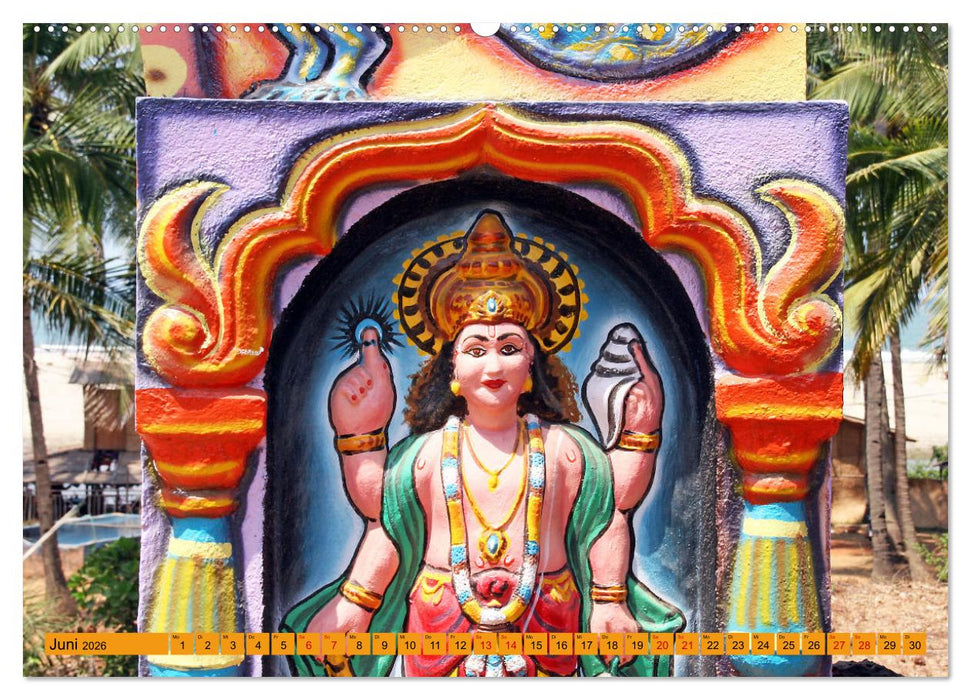 Indien - Goa Hindus Hippies Hare-Krishna (CALVENDO Wandkalender 2026)