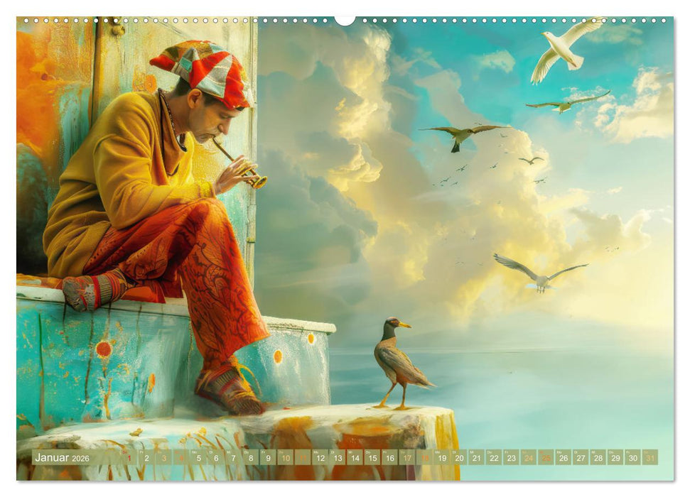 Wundervoll surreale venezianische Szenerien (CALVENDO Premium Wandkalender 2026)