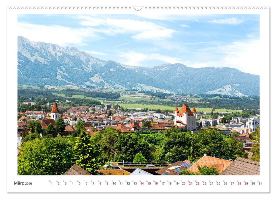 Malerisches Thun (CALVENDO Premium Wandkalender 2026)