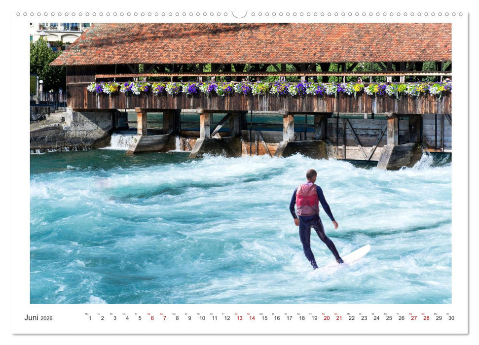 Malerisches Thun (CALVENDO Premium Wandkalender 2026)
