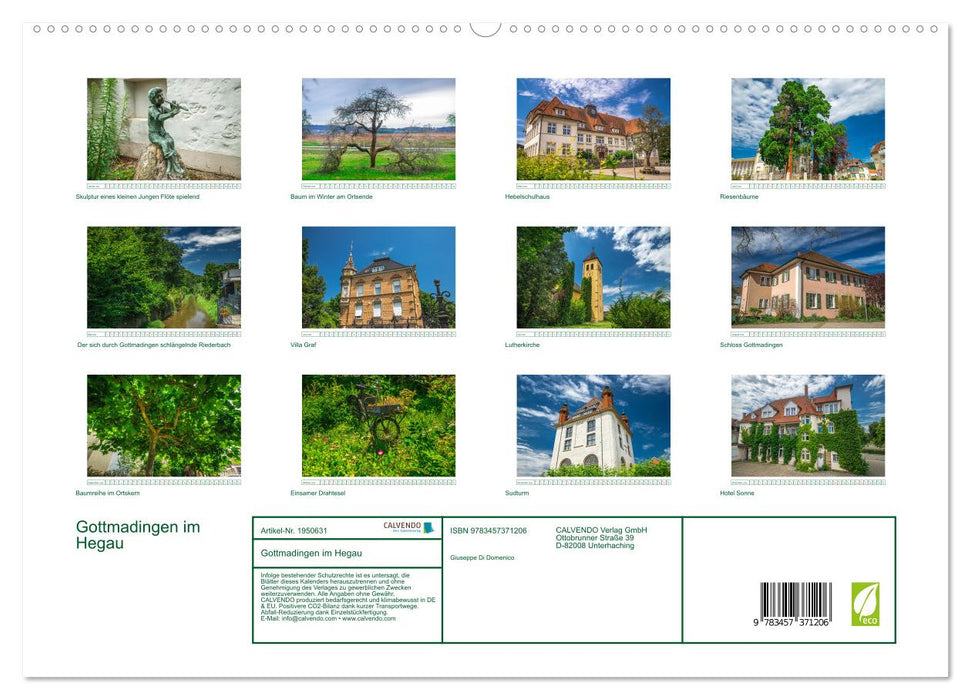Gottmadingen im Hegau (CALVENDO Premium Wandkalender 2026)