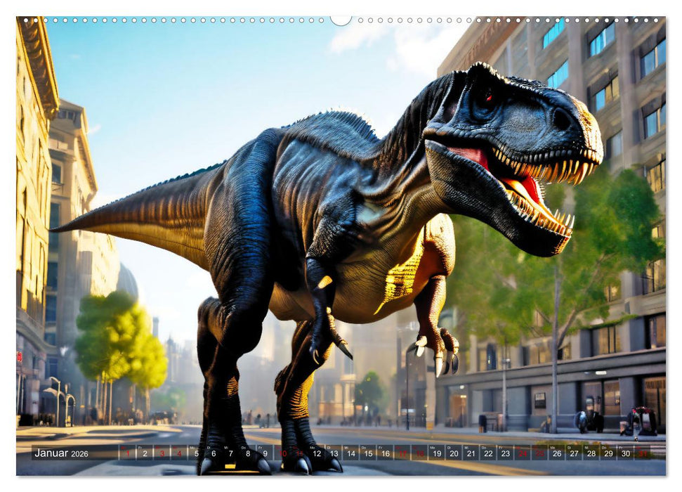 Ausgestorbene Tiere in der Moderne (CALVENDO Wandkalender 2026)