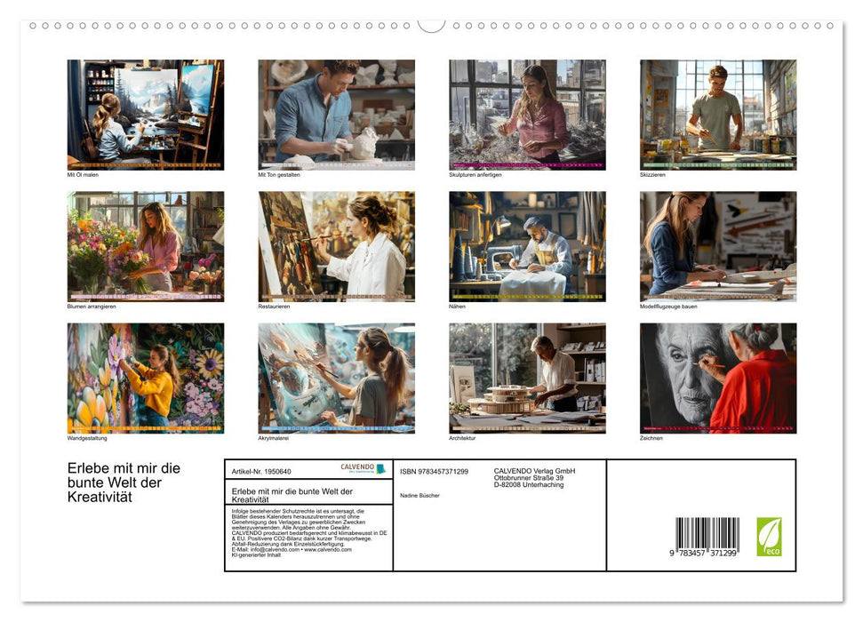 Erlebe mit mir die bunte Welt der Kreativität (CALVENDO Premium Wandkalender 2026)