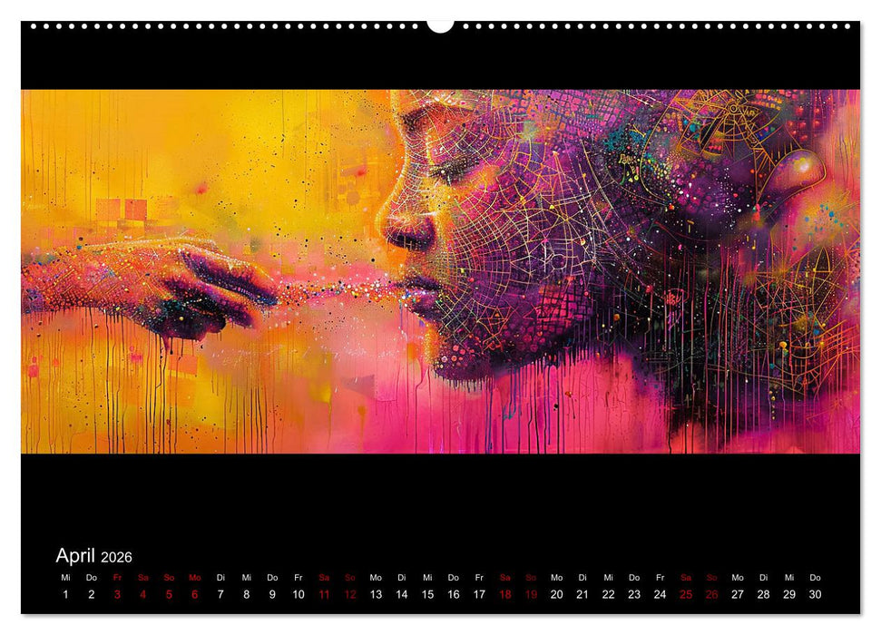 Abstrakte Augenblicke (CALVENDO Wandkalender 2026)