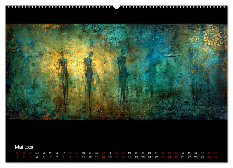 Abstrakte Augenblicke (CALVENDO Wandkalender 2026)