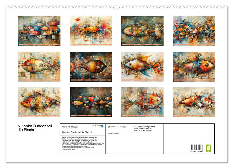 Nu abba Budder bei die Fische! (CALVENDO Wandkalender 2026)