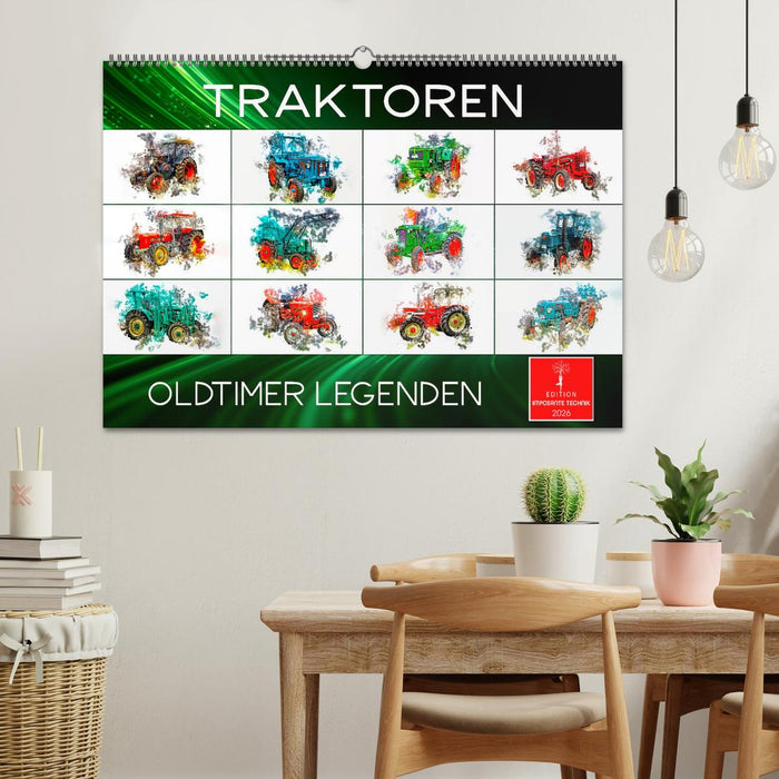 Traktoren Oldtimer Legenden (CALVENDO Wandkalender 2026)
