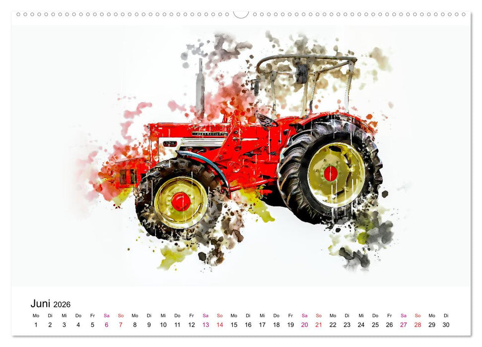 Traktoren Oldtimer Legenden (CALVENDO Wandkalender 2026)